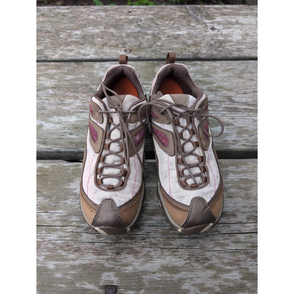 Merrell Siren Sync Brown Periwinkle Aircushion Qform Vibram Shoes Womens Size 9